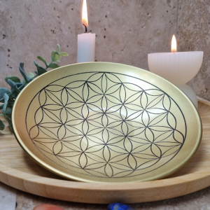 Assiette fleur de vie