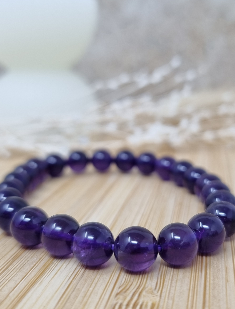 Bracelet boule Améthyste – Image 2
