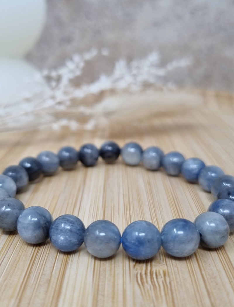 Bracelet boule Cyanite Bleue – Image 2