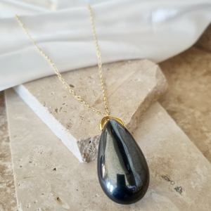 Collier Goutte en Hématite