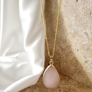 Collier Quartz Rose