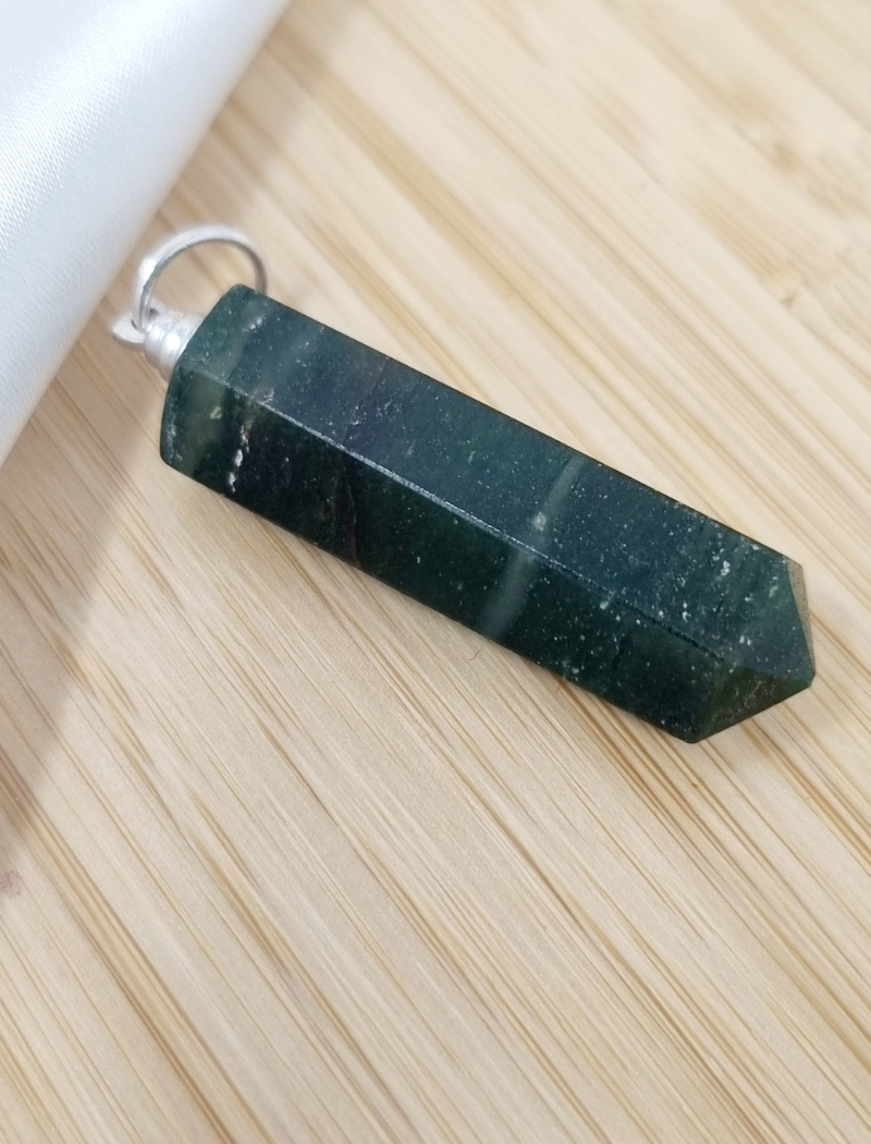 Pendentif pointe en Aventurine Verte – Image 2