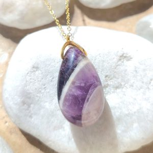 Collier Goutte en Améthyste