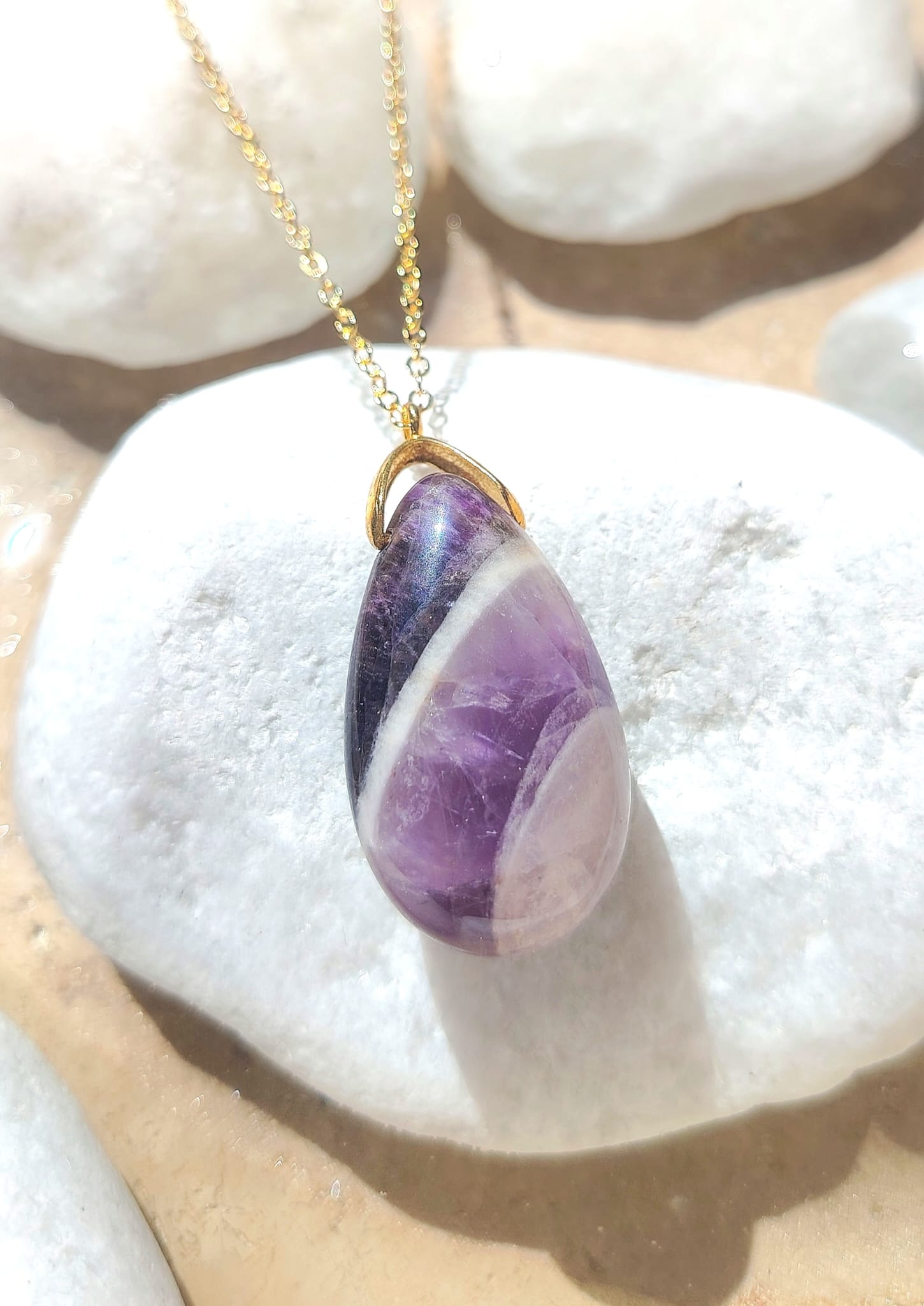 Collier Goutte en Améthyste – Image 2
