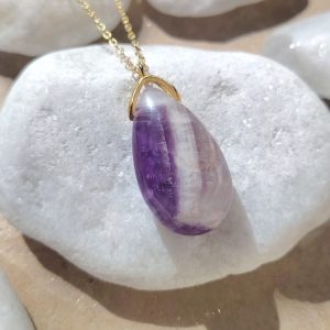 Collier Goutte en Améthyste