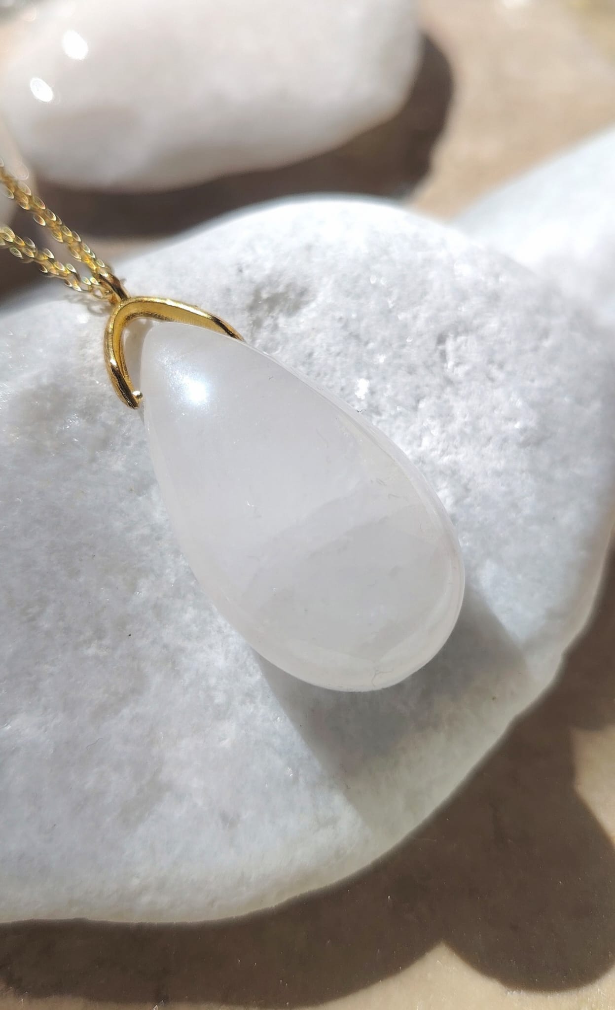 Collier Goutte en Cristal de Roche