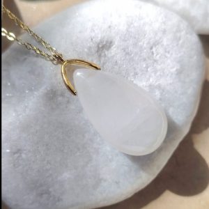 Collier Goutte en Cristal de Roche